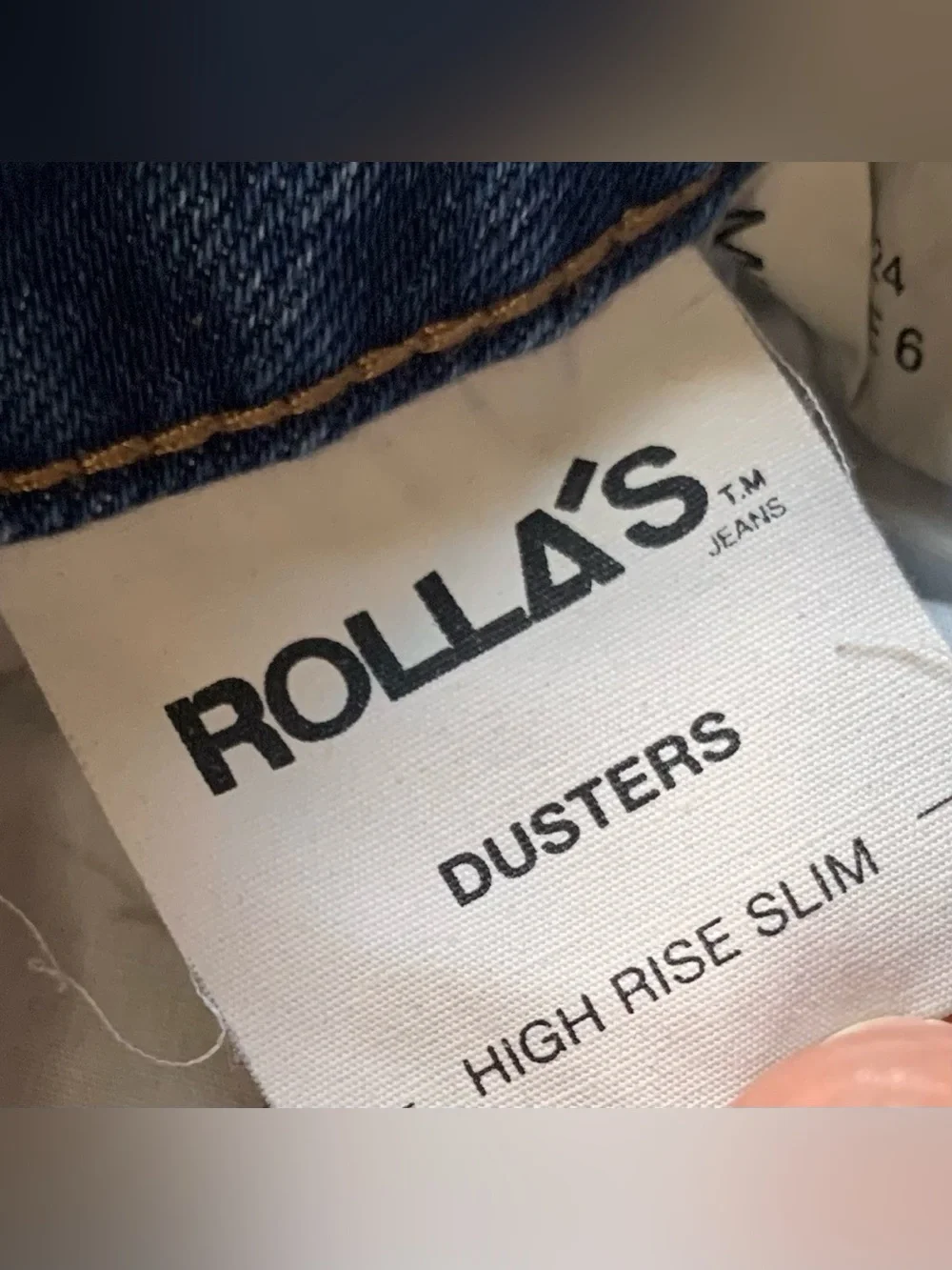 ROLLA'S Dusters High Rise Slim Jean Shorts Blue Size 24